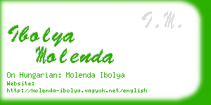 ibolya molenda business card
